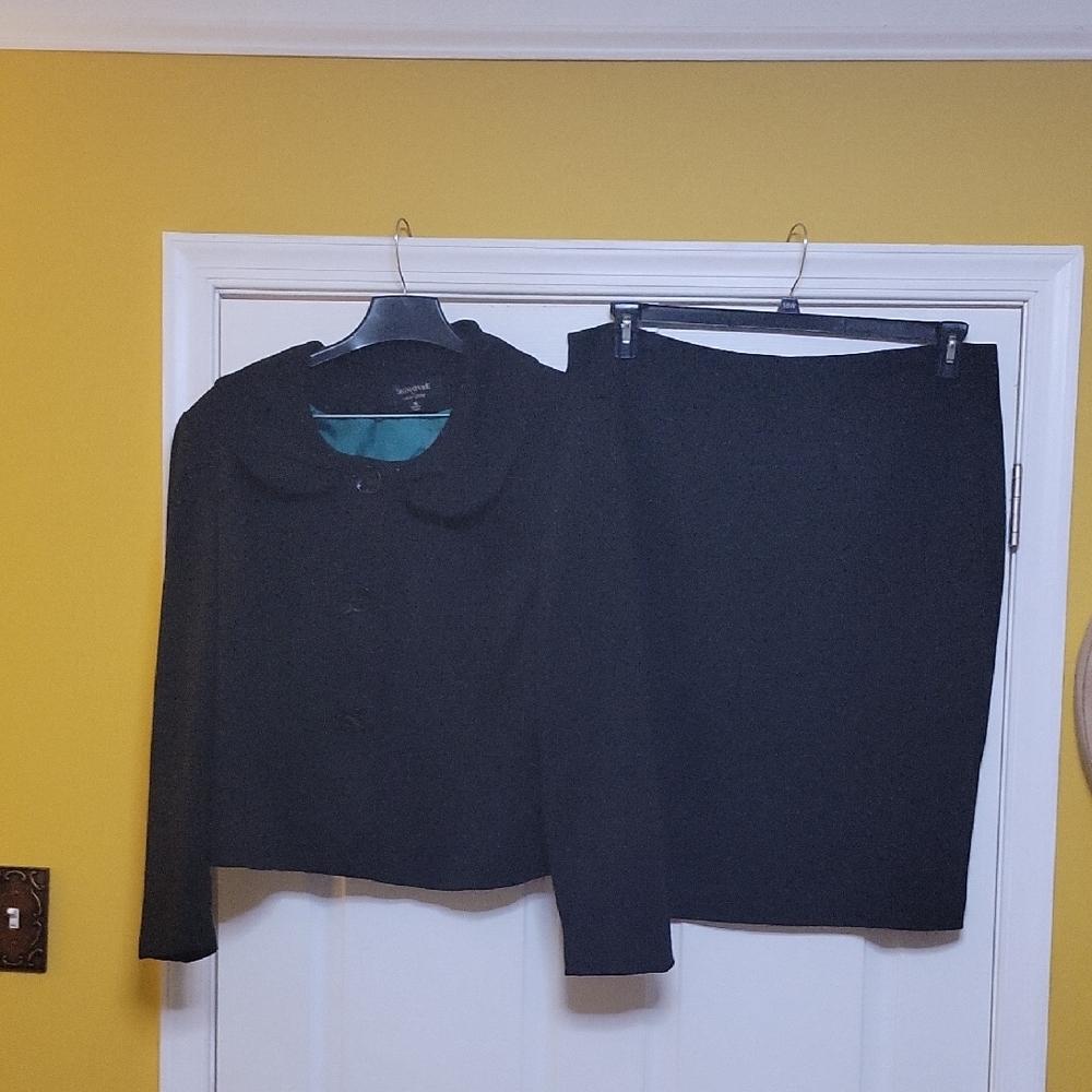 Black Skirt Suit Set